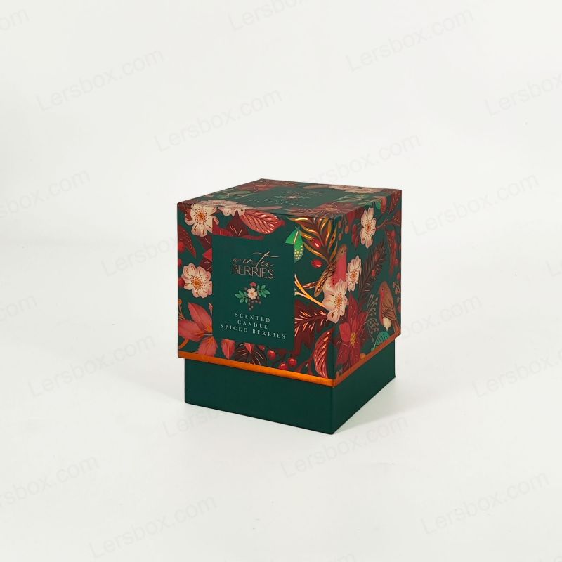 Guldfolie parfymbox med eva skumbricka och robust handgjord design HP022