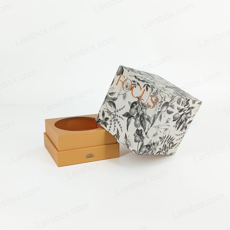 Guldfolie parfymbox med eva skumbricka och robust handgjord design HP022