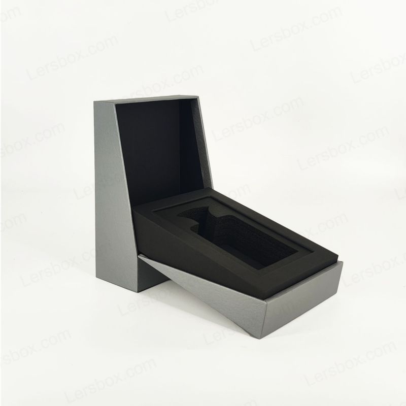 Luxury Gold Foil Parfym Box med Eva Foam Tray och Elegant Lid Base HP025