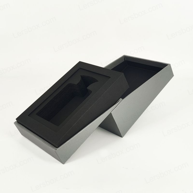 Luxury Gold Foil Parfym Box med Eva Foam Tray och Elegant Lid Base HP025